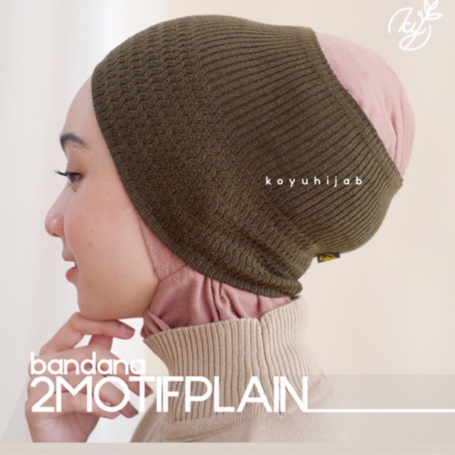 Iner RAJUT 1 warna 2motif plain