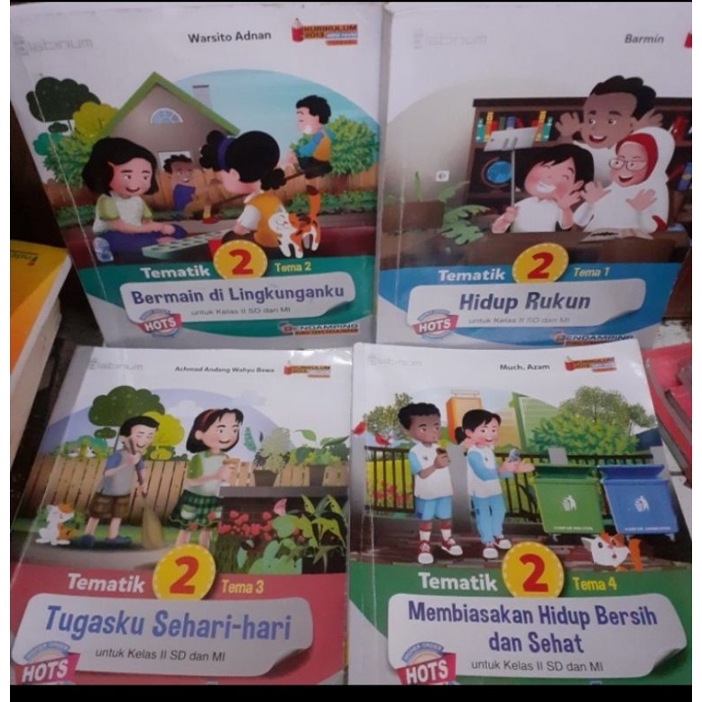 Paket Tematik Kelas 2 SD Smt 1 Tiga Serangkai Platinum 4 Buku Hots.Buku Bekas Dan Original