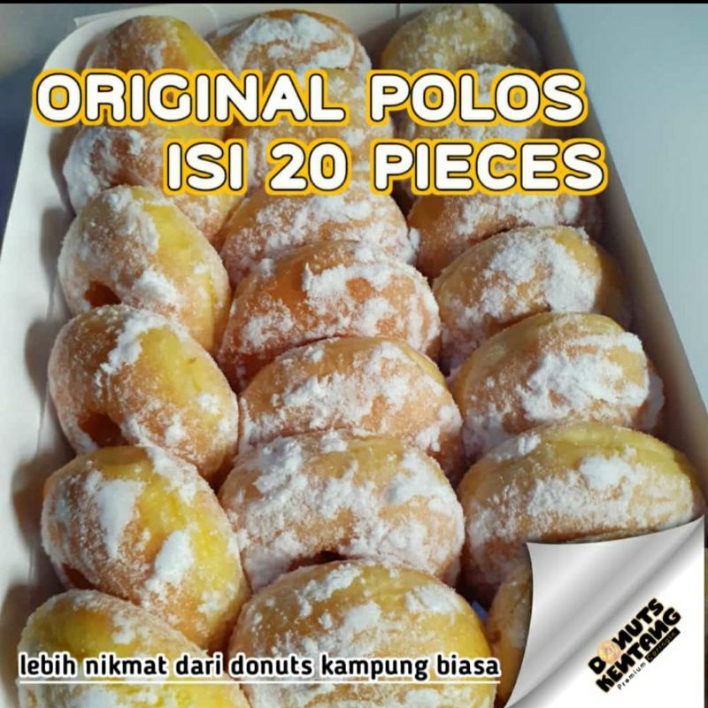 

DONUTS KENTANG ORIGINAL ISI 20 pcs ( PLUS GULA DINGIN DIPISAH)