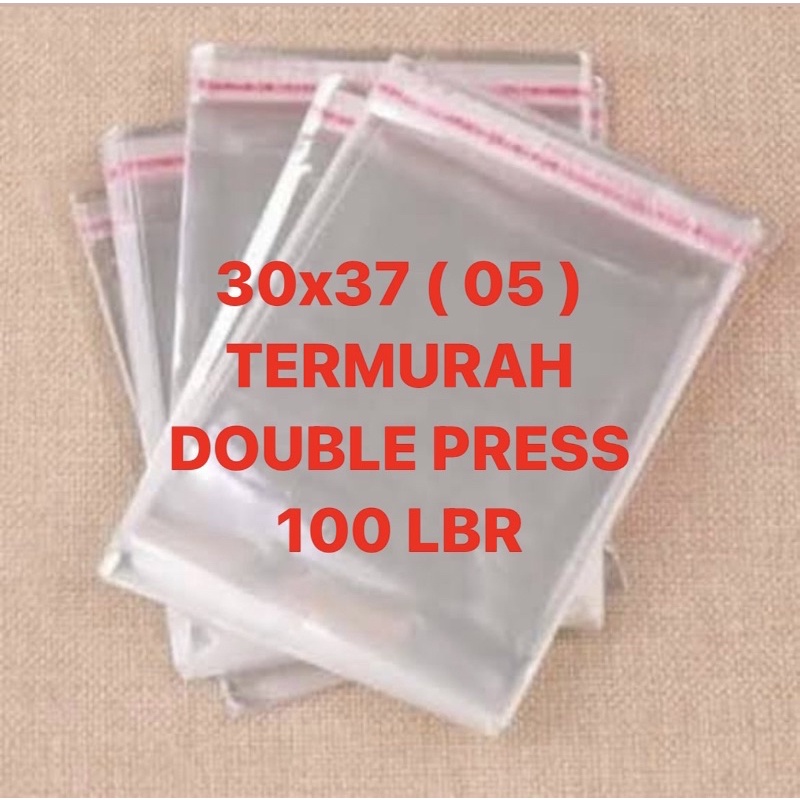 30x37 05 | PLASTIK OPP SEAL HIJAB ISI 100 PCS | 24 MICRON