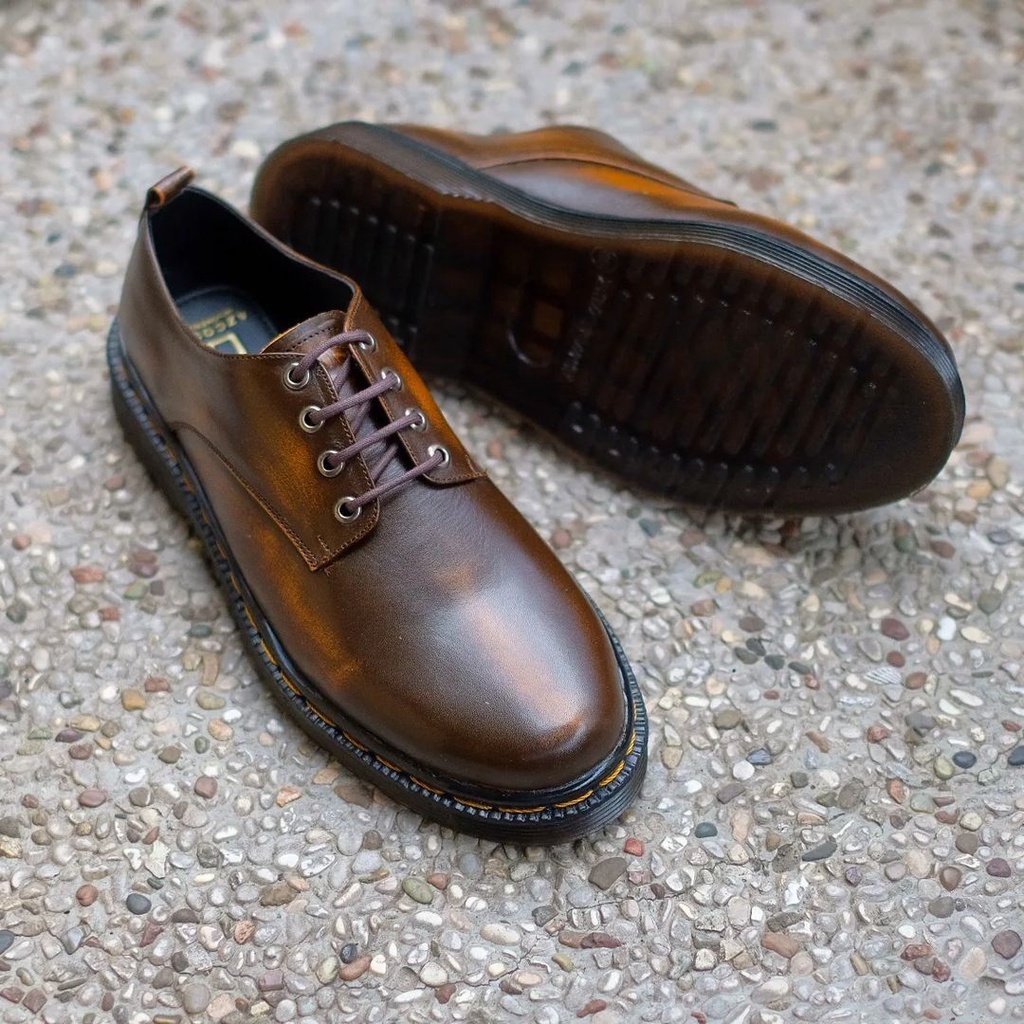 SEPATU KULIT - AZCOST FOOTWEAR BILSON BO TAN - ORIGINAL