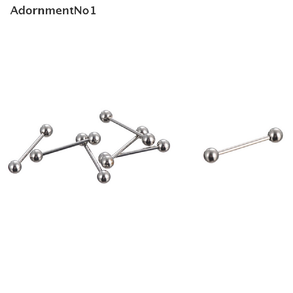 (AdornmentNo1) 66pcs / Set Anting Tindik Lidah / Puting Sexy Bentuk Barbel Bahan Stainless Steel Untuk Perhiasan Wanita