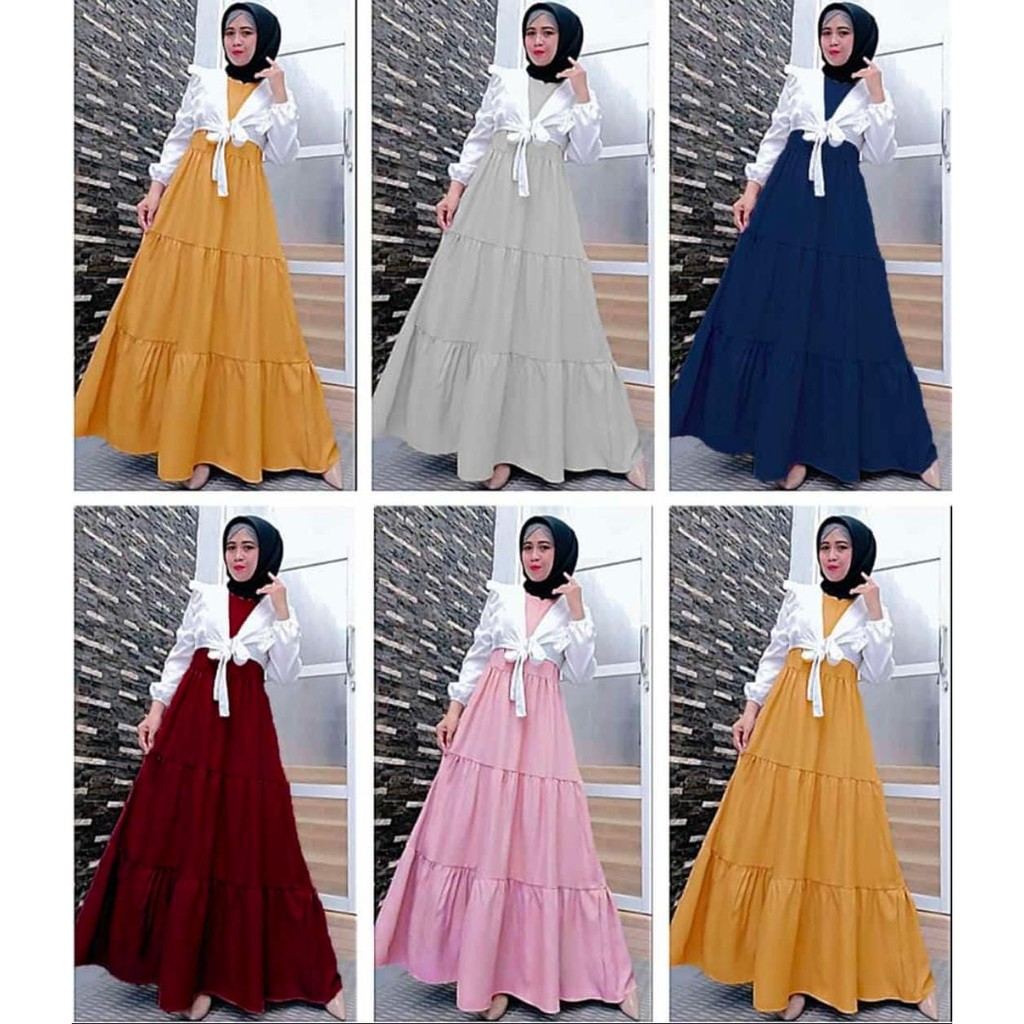 (BISA COD✔️) GAMIS IBU DAN ANAK BISA COUPLE/MODEL ROMPI POLOS/COUPLE IBU ADIK DAN KAKAK TERBARU-6
