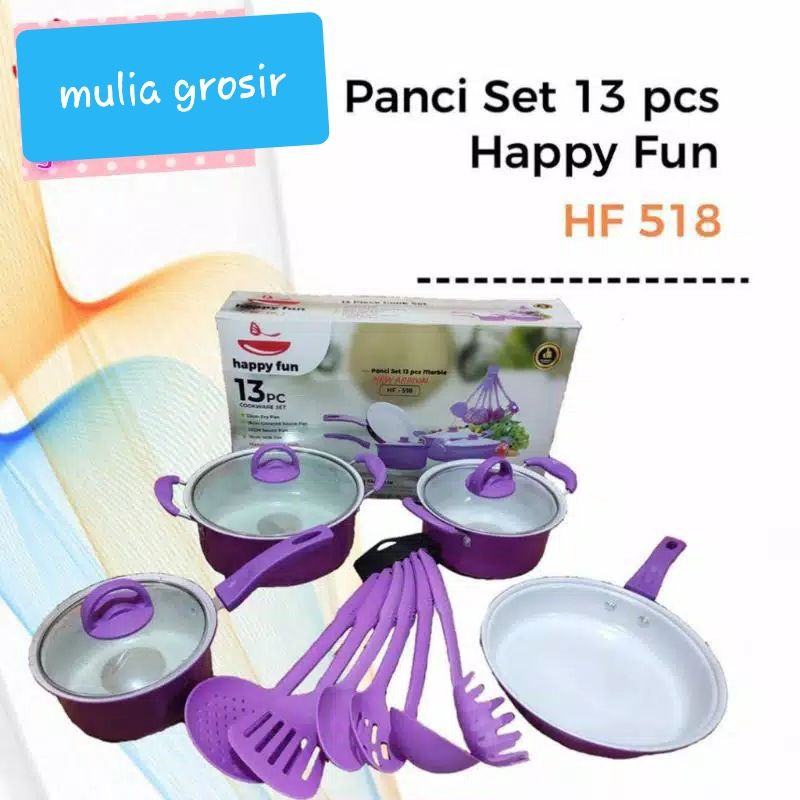 Panci Set 13pcs Happy Fun HF 518