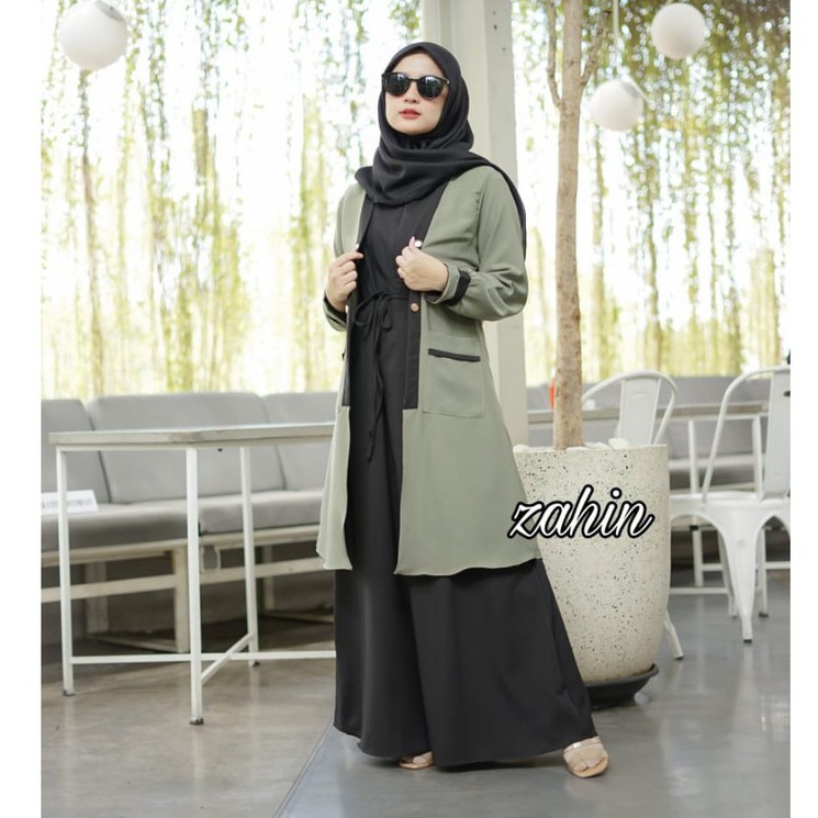 PM GAMIS WANITA TERBARU OUTER CARDIGAN TANIA ITY CREPE ORI ZAHIN