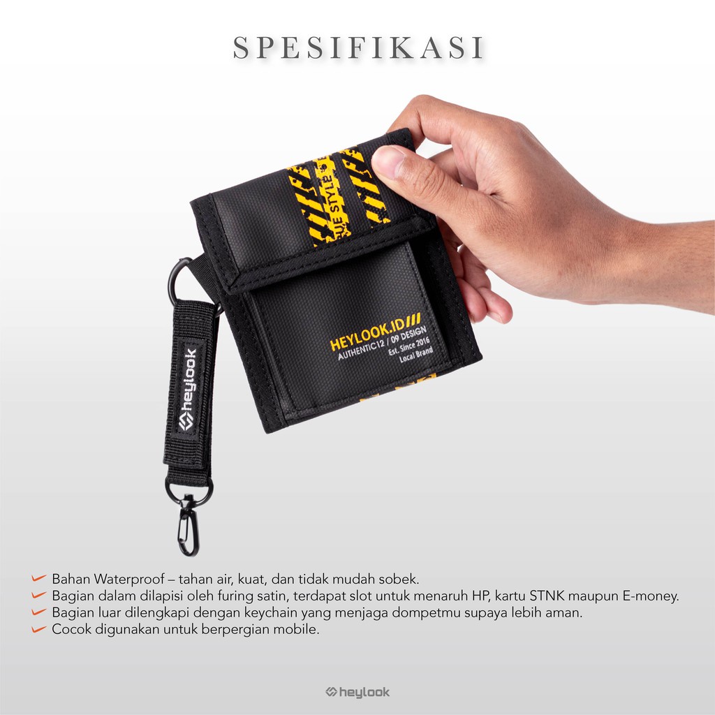 Dompet Pria Waterproof Dompet Lipat Pendek Dompet Tahan Air Dompet Pendek Tactical Army Cowok Dompet Kado Hadiah