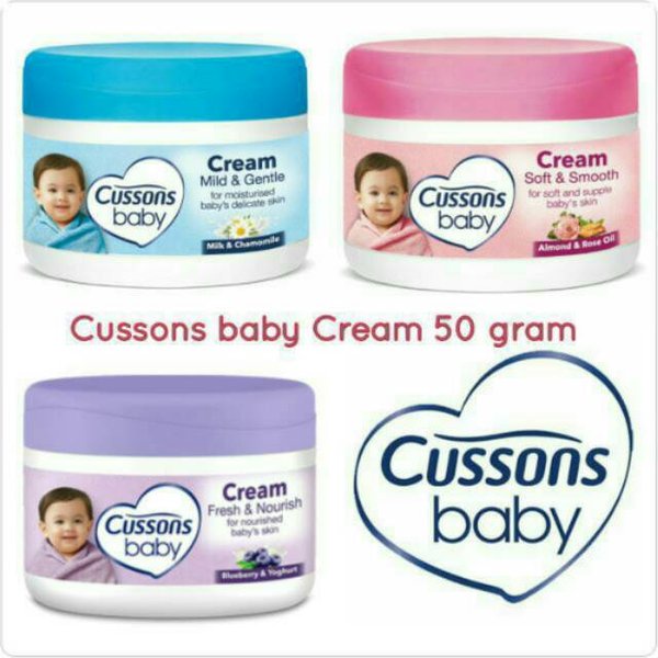 Cussons Baby Cream Krim Bayi Newborn Kemasan Jar Untuk Melembabkan Kulit Bayi dan Iritasi atau Ruam Susu