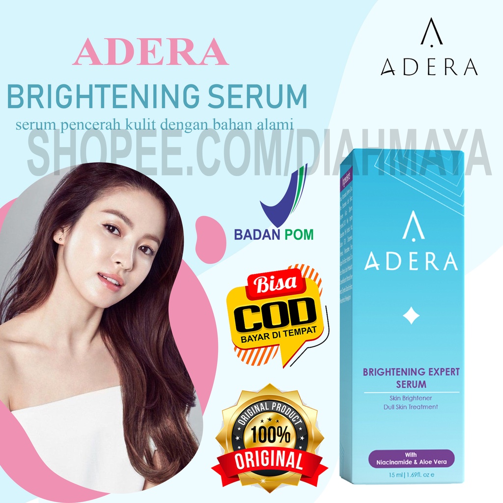 Adera Brightening serum wajah glowing putih