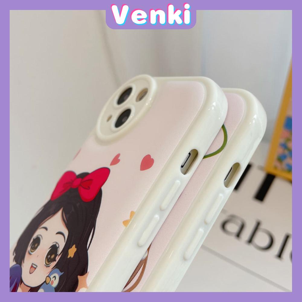 iPhone Case TPU Silicone Soft Case Airbag Shockproof Protection Camera Cute Cartoon Princess Style Compatible For iPhone 11 Pro Max 13 Pro Max 12 Pro Max 7Plus xr XS Max