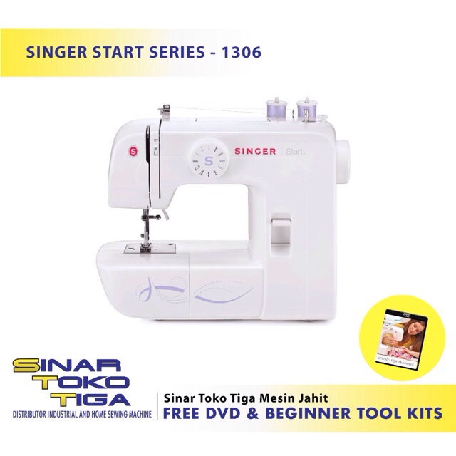 PROMO BONUS - MESIN JAHIT PEMULA SINGER 1306 START PORTABLE