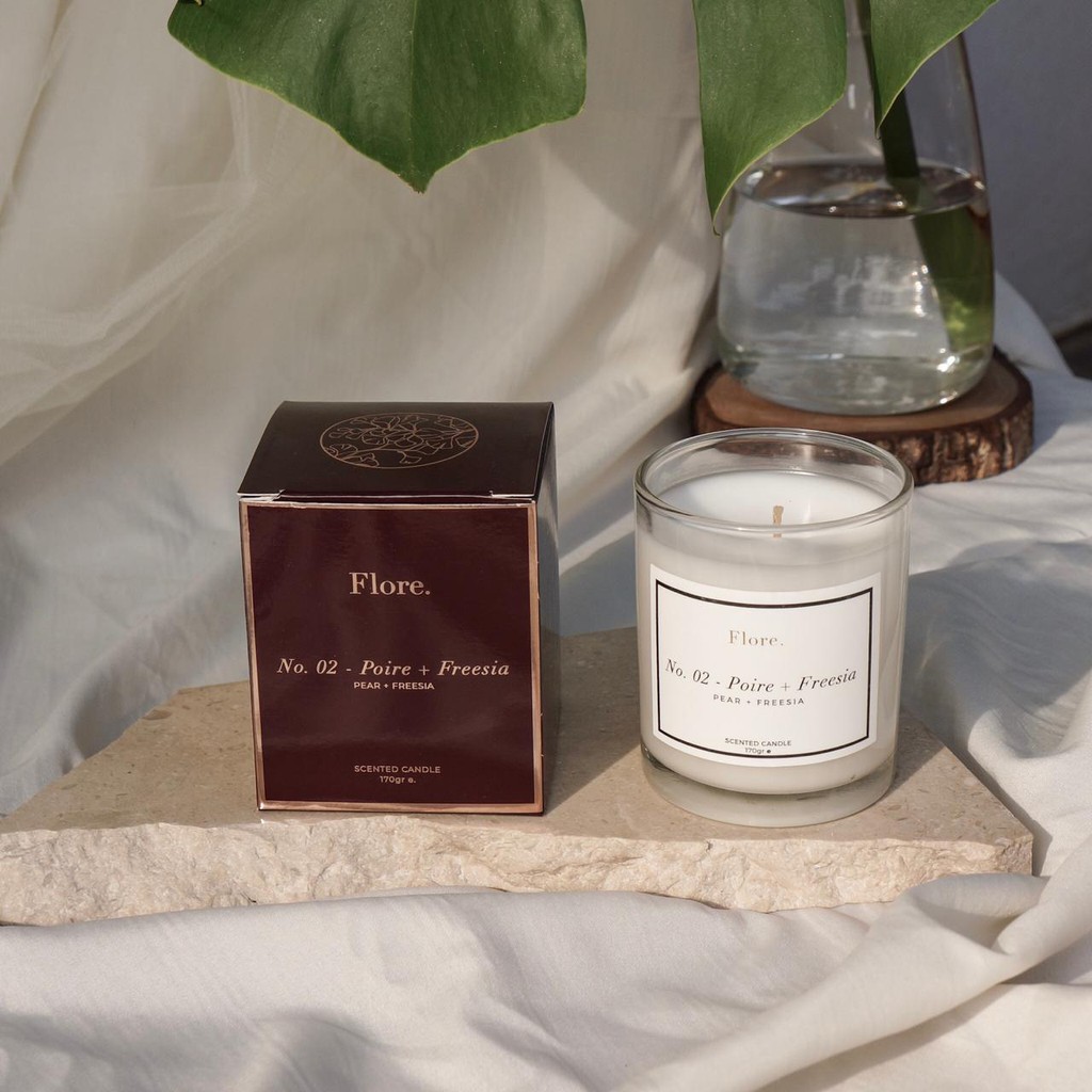 Jual Flore No.02 Poire + Freesia / Pear & Freesia Scented Candle