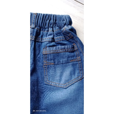 CELANA JEANS PENDEK ANAK WHISKER UMUR 1-6TH