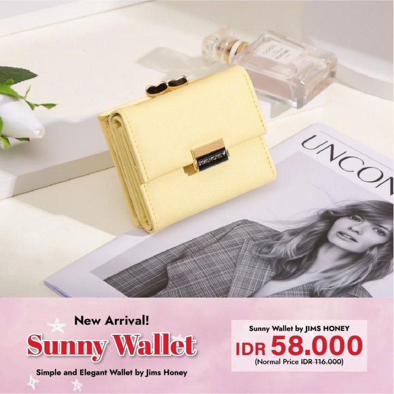 HARGA DISKON DOMPET LIPAT UNIK JIMS HONEY MURAH JH SUNNY WALLET KADO CEWEK LUCU