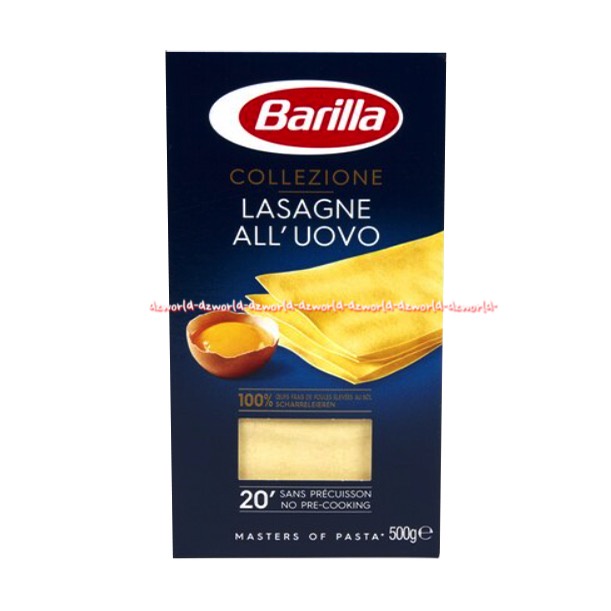 Barilla Collezione Lasagne All'Uovo 500gr Barila Lasagna Bahan untuk Membuat Lasangna Lembaran Instant Sheet Lasana Pizza Italia Master Of Pasta