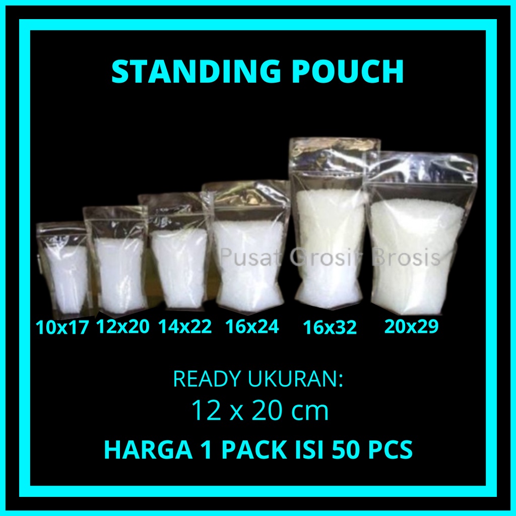 COD - STANDING POUCH 12X20 BLUTOP PINGUIN / STANDING POUCH / PINGUIN / KEMASAN BERDIRI / Plastik Kli