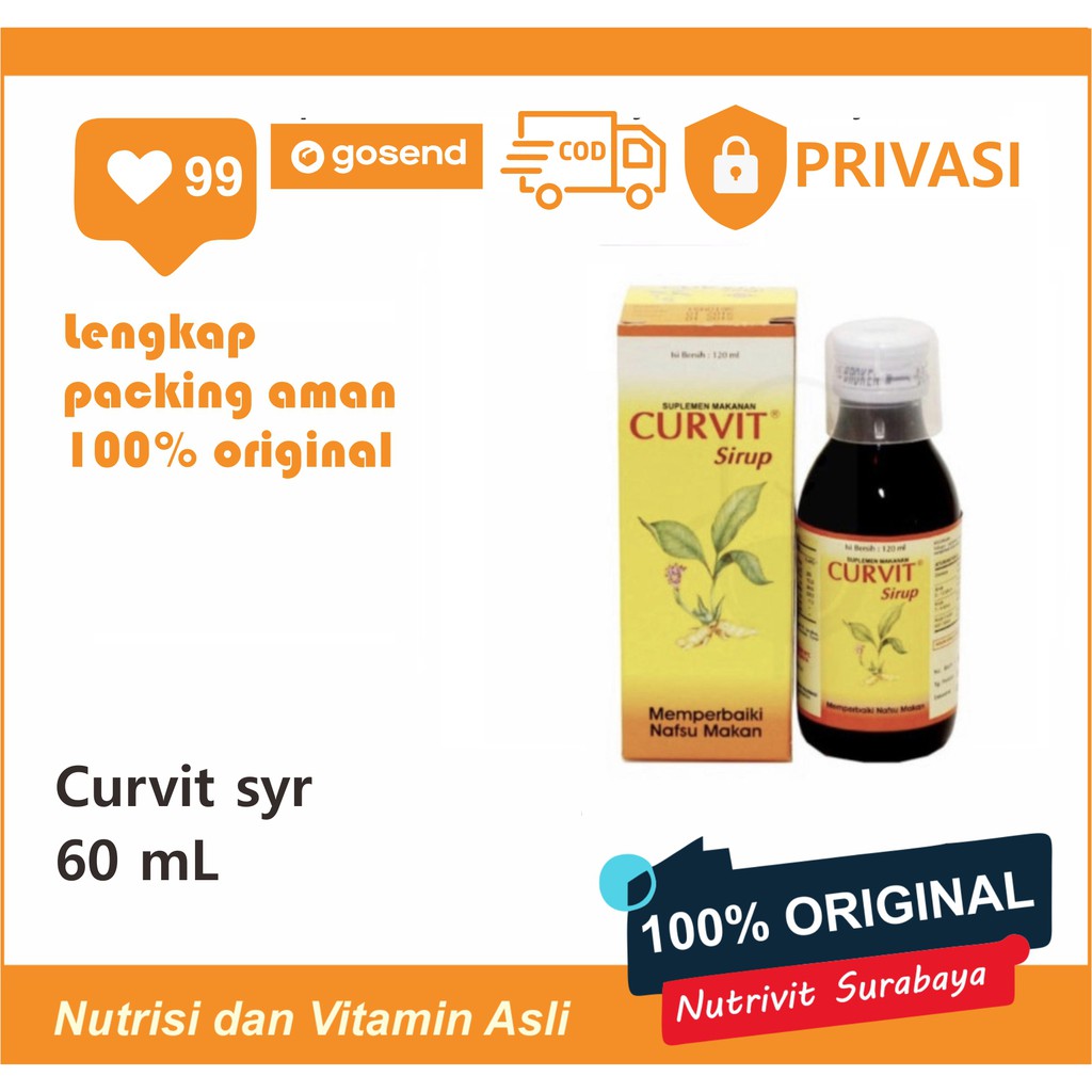 CURVIT SYRUP 60 / 120 ML