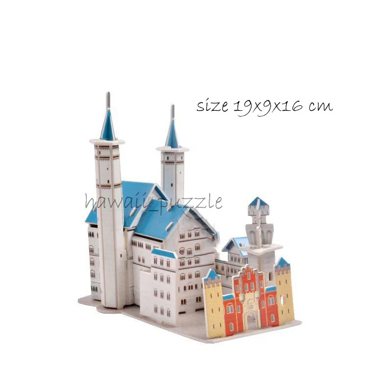 Puzzle 3D DIY bahan foam &amp; paper NEW SWAN STONE CASTLE mainan puzzle edukasi anak (kado,pajangan,dek