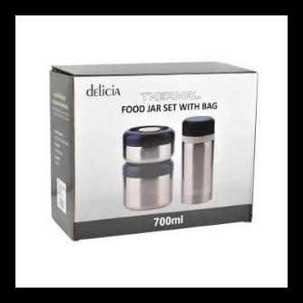 Ready Delicia Set Tempat Makan Thermal Dengan Tas - Food Jar - Lunch