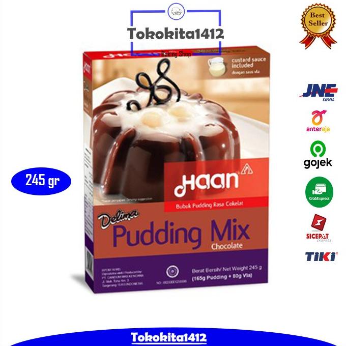 

HAAN Delima Pudding Chocolate Puding Coklat Vla 245 gr PROMO SPECIAL Kode 632