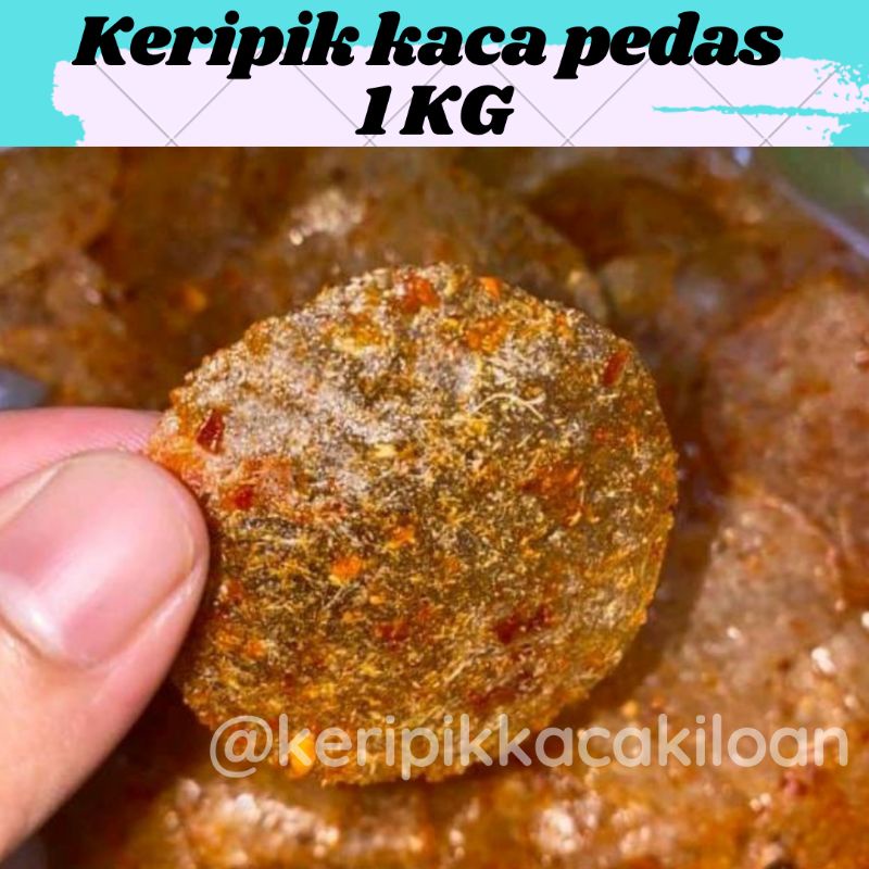 

Kripik kaca 1kg /keripik kaca pedas daun jeruk 1kg