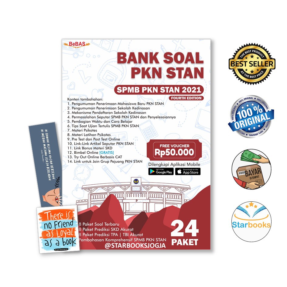 Buku Bank Soal PKN STAN: SPMB PKN STAN 2021 - Bebas Inti Cendekia (Sekolah)