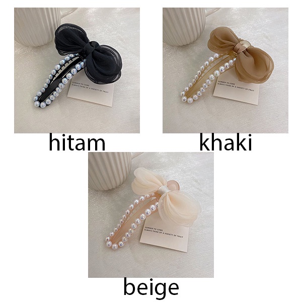 jepit rambut mutiara pita fairy pearl hairclip jje082(3F5)