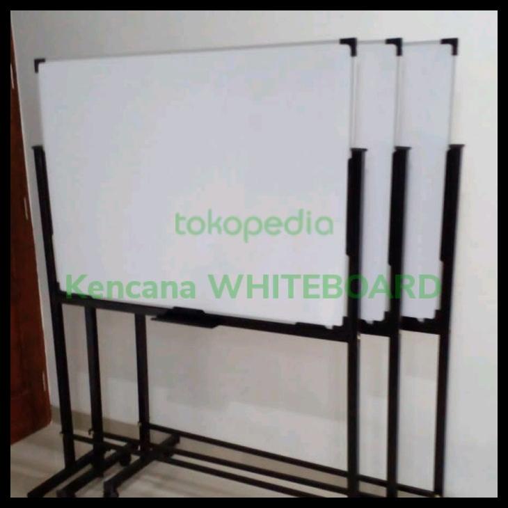 

WHITE BOARD / PAPAN TULIS STANDING 90 120 CM .NON MAGNETIK KODE 55