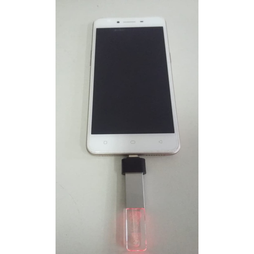 FLASHDISK PENDRIVE LED LAMPU plus OTG micro 5 pin gambar kartun 32GB