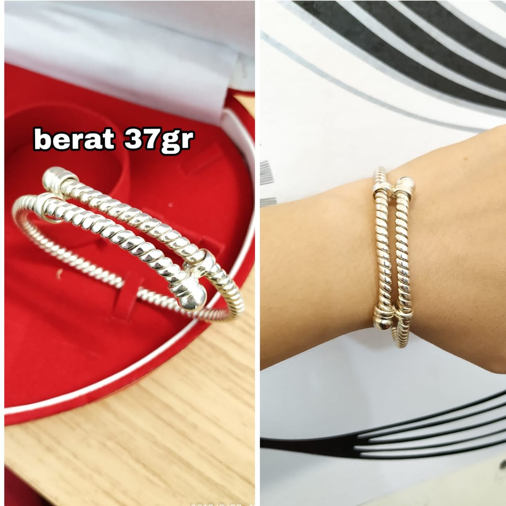 GELANG LILIT SROT DEWASA PERAK ASLI S925 CC348