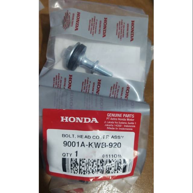 9001A-KWB-920 Bolt Head Cover Assy - Baut Cylinder Head Blade Revo Absolut asli AHM