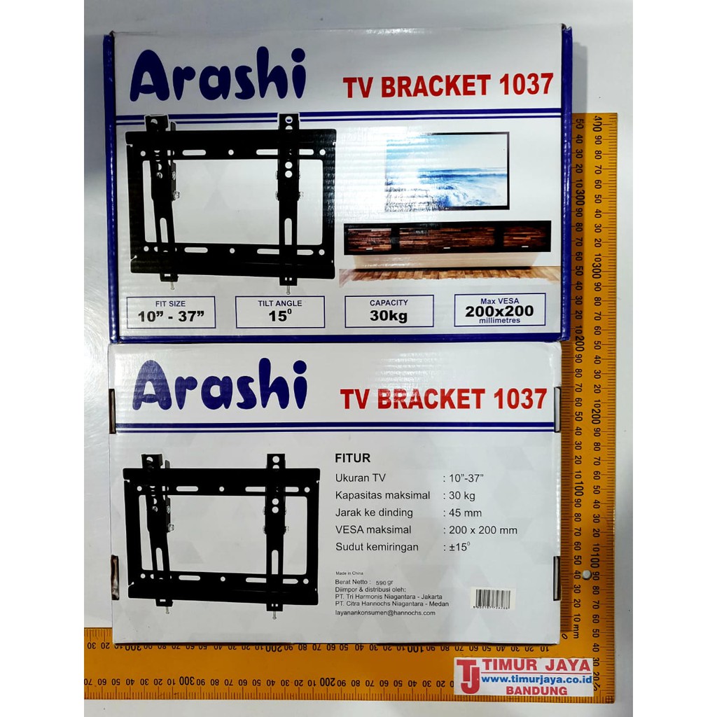 ARASHI Bracket Breket Universal TV LCD / LED 10-37&quot; Fleksibel