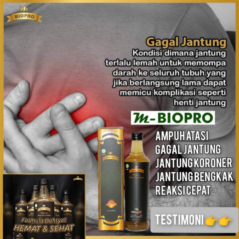 M Biopro Herbal Alami Obat Jantung Bengkak l Obat Jantung Koroner l Obat Jantung Berdebar Reaksi Cep