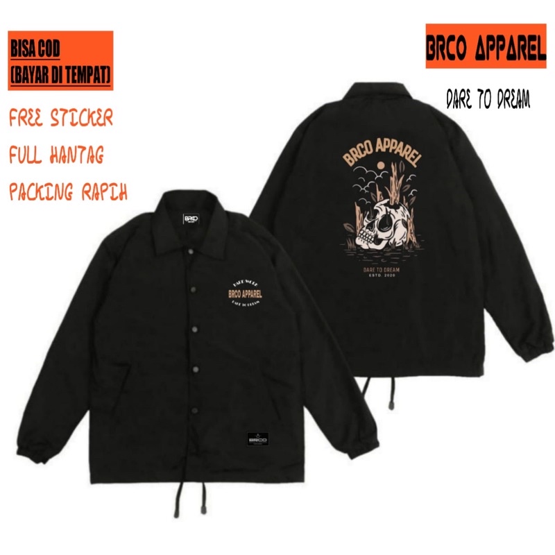 (BISA COD)BRCO APPAREL Jaket Coach Distro Premium
