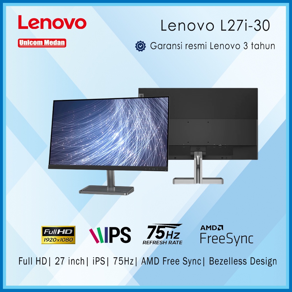 Monitor Lenovo L27i-30 27&quot; IPS 1080p 75Hz