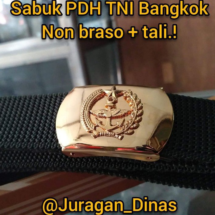 SABUK PDH TNI BANGKOK NON BRASO KUALITAS TEBAL + TALI