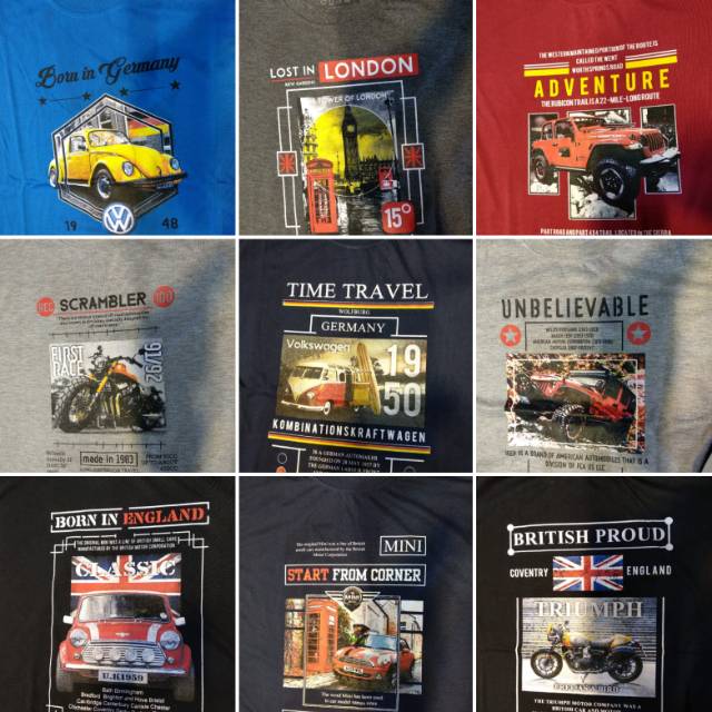 Kaos Distro Premium Polyester 24s Size L Grosir