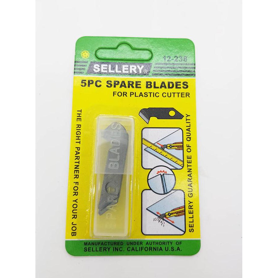 

SELLERY 12-238 SPARE BLADES 5Pcs - Pisau / Cutter Acrylic Refill