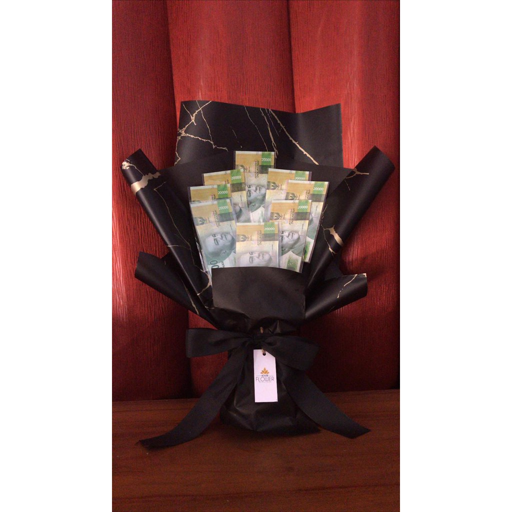 Buket bunga uang 20.000 ~ SEDANG