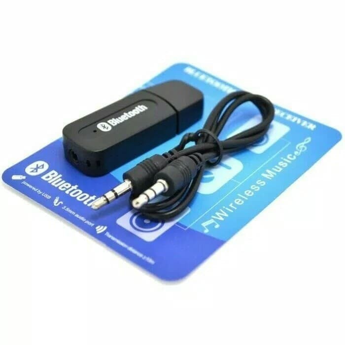 2 PCS Bluetooth Penerima Musik Tanpa Kabel Aux / USB Bluetooth Music Receiver Wireless Music 3.5mm Audio Port