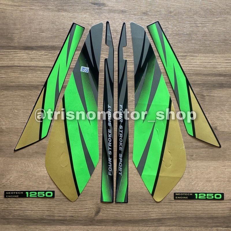 Striping GL MAX 1996 hijau | stiker motor honda gl max lama