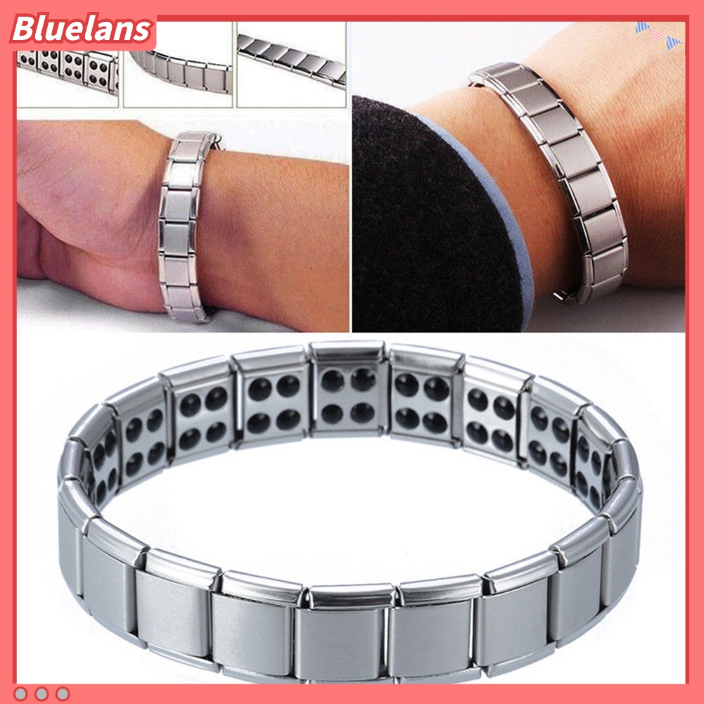 Gelang Terapi Magnetik Bahan Titanium Untuk Pria