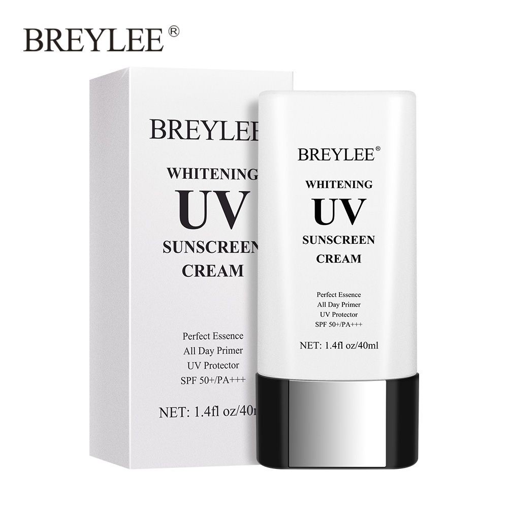 BREYLEE UV Sunscreen Cream Whitening Krim Tabir Surya SPF 50++ Pelindung Wajah dari Sinar Matahari whitening Anti-Aging