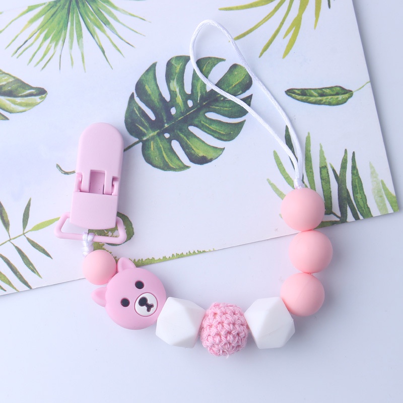 PC 5 | TALI EMPENG DAN TEETHER BISA CUSTOM NAMA | PACIFIER CLIP | TEETHER TALI DOT EMPENG CHAIN GANTUNGAN BAHAN SILIKON AMAN BPA FREE | RUZAIN MALL