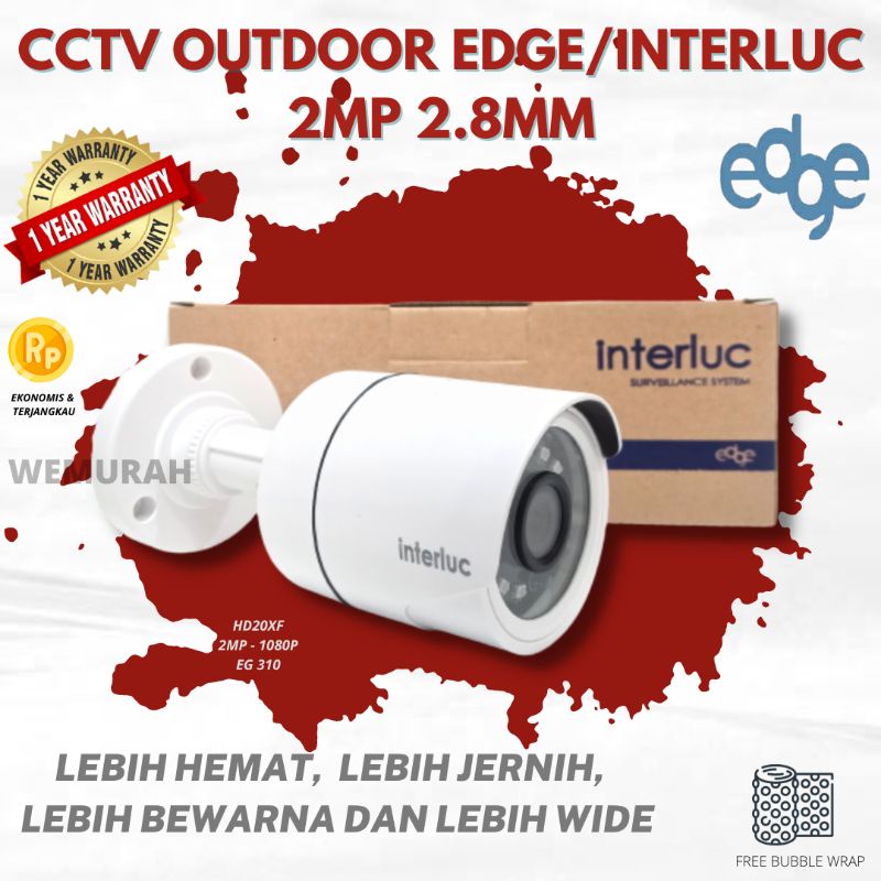 CCTV Indoor &amp; Outdoor 2MP EDGE - Kamera Pengintai HD1080P