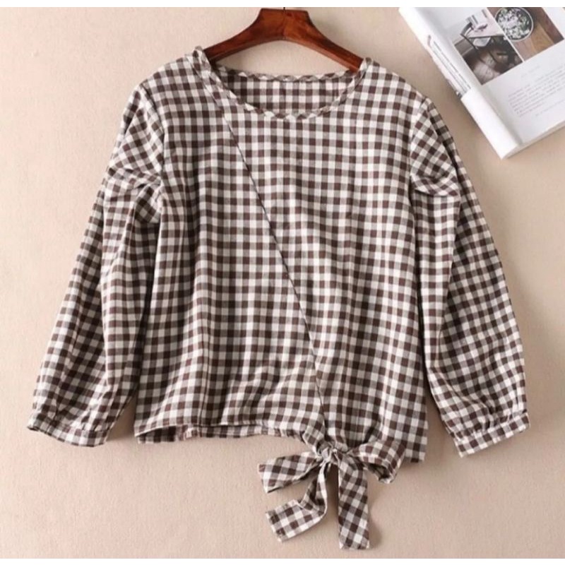 CYSARA BLOUSE/atasan terbaru/atasan kotak/terlaris/atasan wanita/L