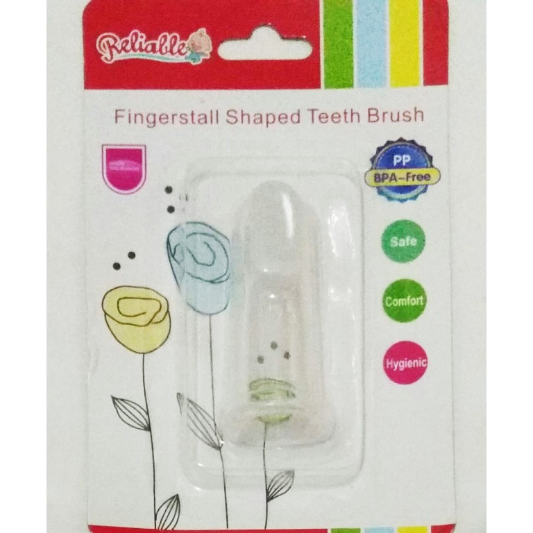 RELIABLE - FINGERSTALL SHAPED TEETH Brush Silicon Sikat Lidah 8838 Gigi Bayi jari silikon