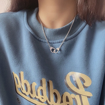 Kalung Choker Desain Borgol Gaya Punk Untuk Pria Dan Wanita