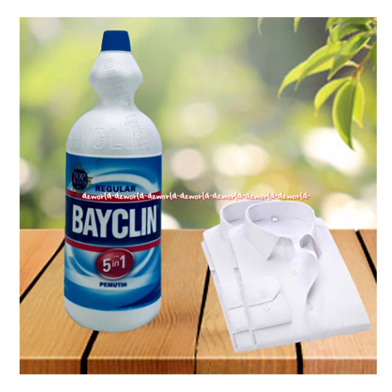 Bayclin 5in1 Pemutih Fresh Regular Cairan Pemutih Baju Pakaian 1000ml 1Liter Penghilang Noda Bay Clin