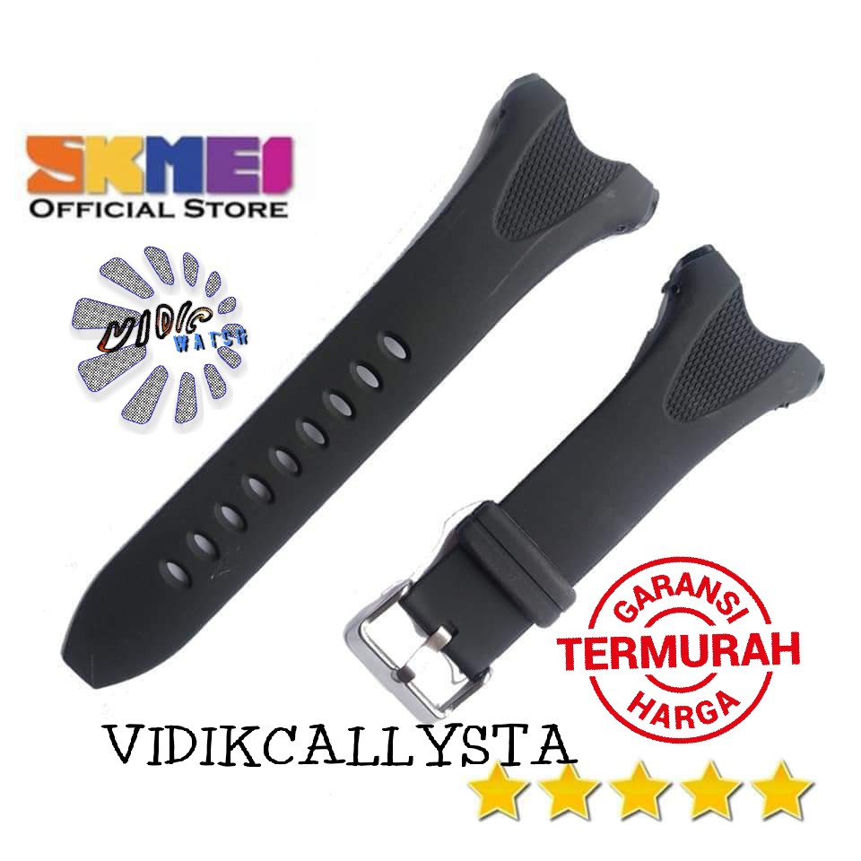 Strap tali jam tangan Skmei DG 1405 SKMEI 1405 Hitam tali skmei