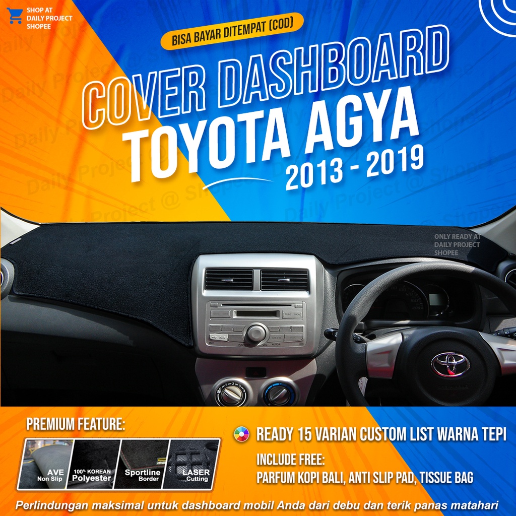New Han Cover  Dashboard Agya 2013-2019 Cover Pelindung Dashboard Toyota Agya Lama Cover Dashboard A